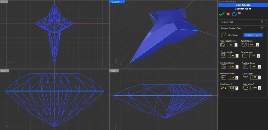 Custom Shape Gem Creation