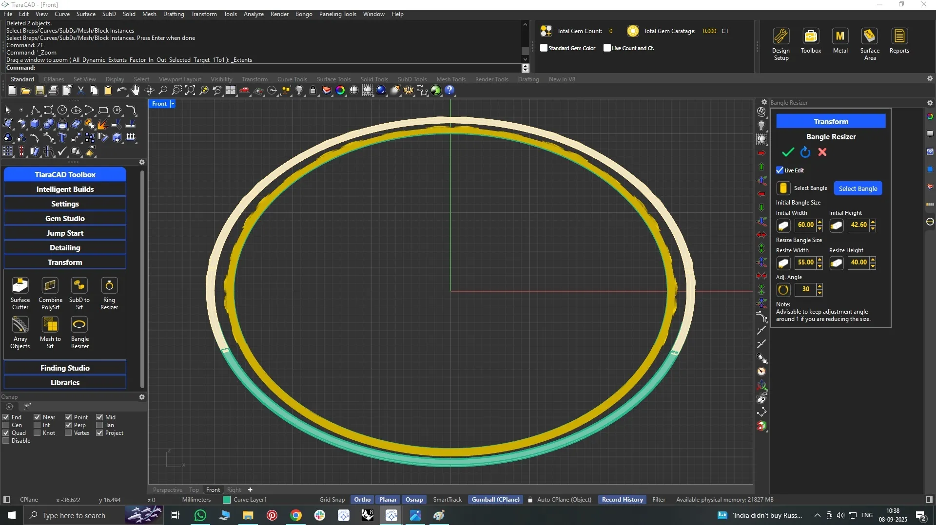 Oval _Bangle resizer